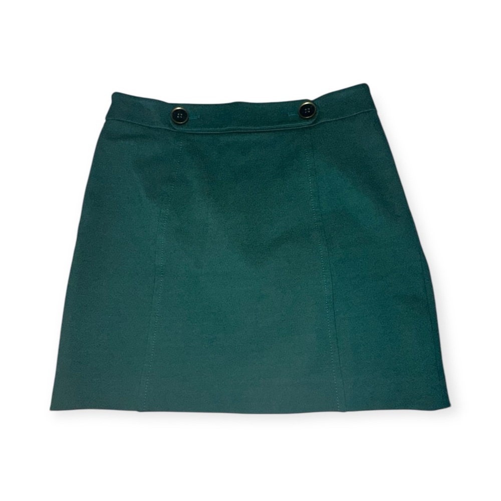 Ann Taylor LOFT Green Lined Career Straight Skirt Stretch Women's 6P